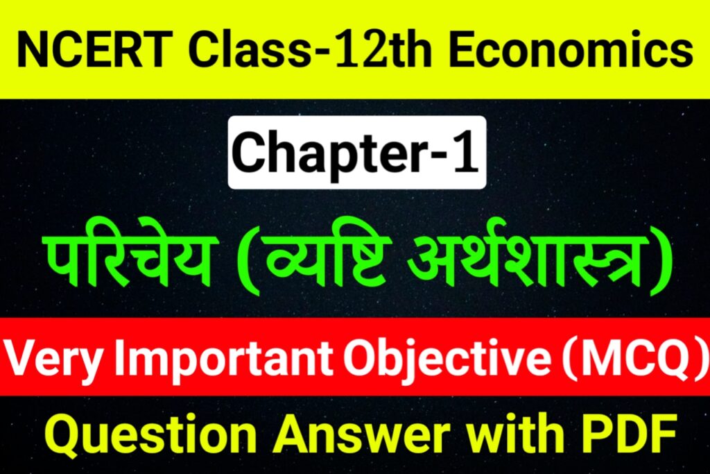 class 12 economics chapter 1 objective