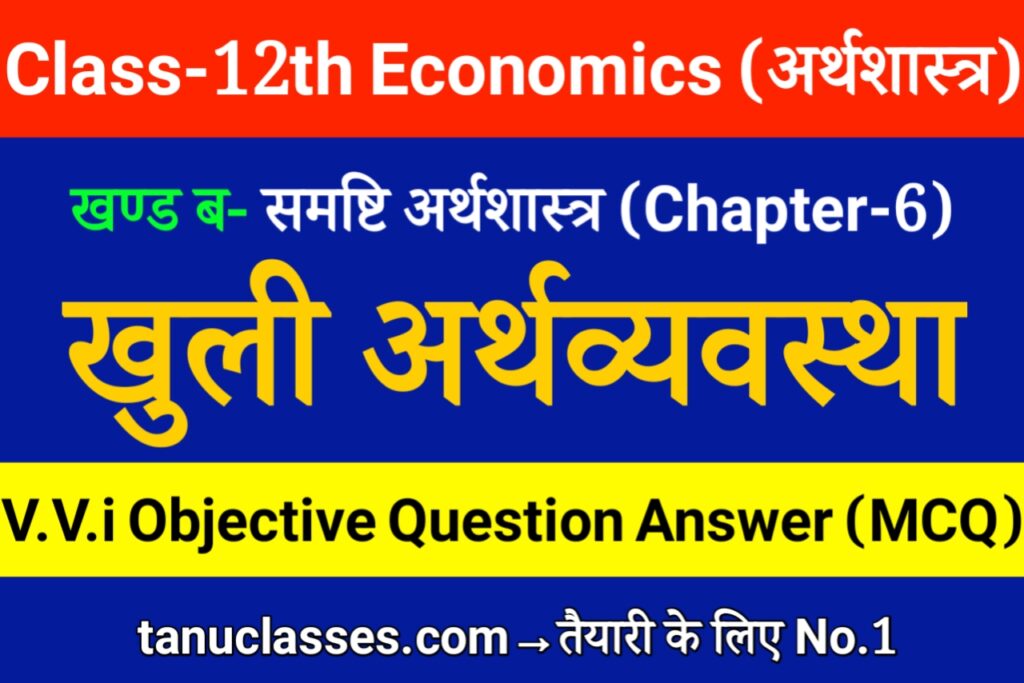 Class 12th Economics Chapter 6